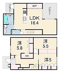 (仮称)明石市西明石町4丁目ヘーベルメゾン 3LDKの間取図画像