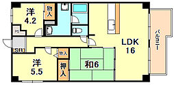 パレ清水が丘 3LDKの間取図画像