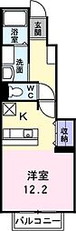 ヴィーヴルスミヨシ ワンルームの間取図画像