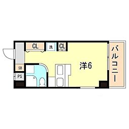 ラ・パルフェ・ド・ファシリテ ワンルームの間取図画像