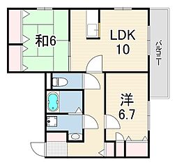 @MAISON 2LDKの間取図画像