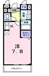エテルノ・スクウェア弐番館 1Kの間取図画像