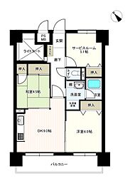 ライオンズマンション平和大通り第2 2SDKの間取図画像