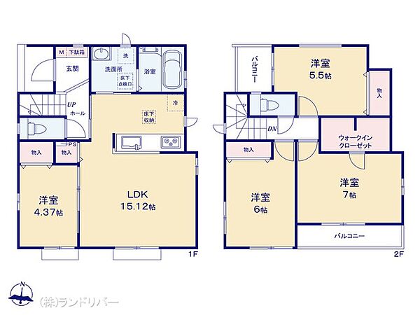 間取りを拡大表示