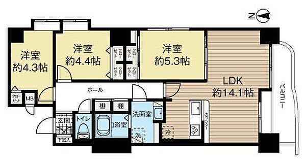 間取りを拡大表示