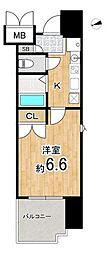 パルティール御器所 1Kの間取図画像