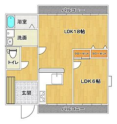 エルセゾン真弓 3階/303