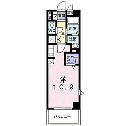 ザ・グレイス・シグマ ワンルームの間取図画像