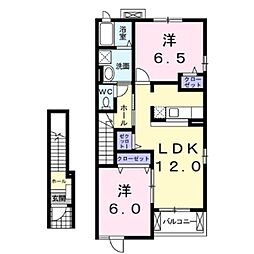 クラシック2 2LDKの間取図画像