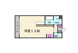 JJcourt波除3 ワンルームの間取図画像