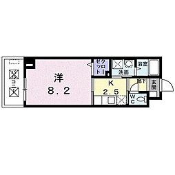 ローズガーデン 1Kの間取図画像