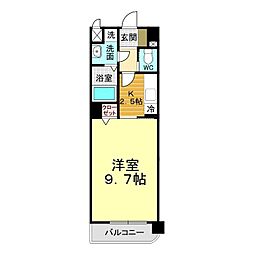 ガーデンパレス秋根 1Kの間取図画像