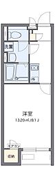 ソレーユシャルダン 1Kの間取図画像