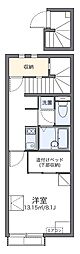 レオネクストアダージョ 1Kの間取図画像