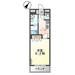 サンシャイン生山 1Kの間取図画像