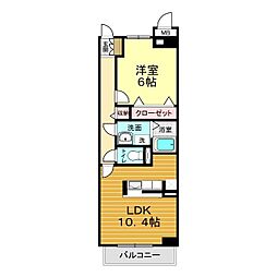 プロスパーさくら 1LDKの間取図画像