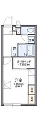 レオパレス姫山 1Kの間取図画像