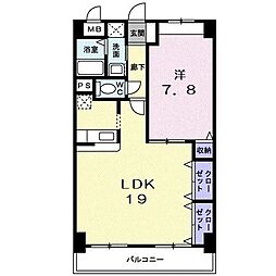間取図画像 1LDK
