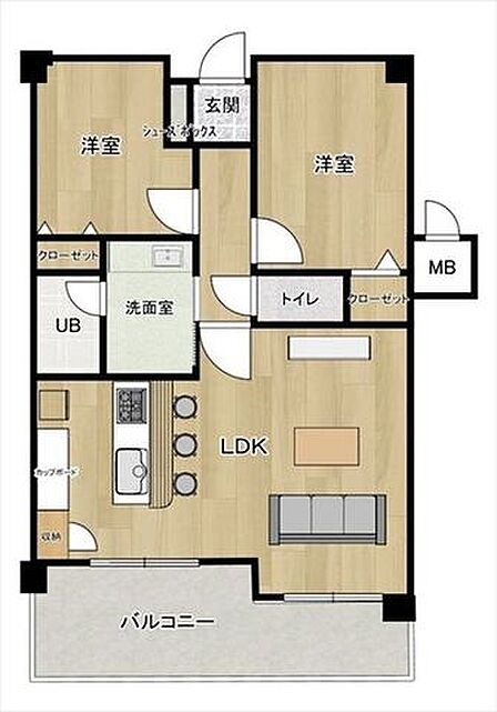 5階・506号室・2LDK