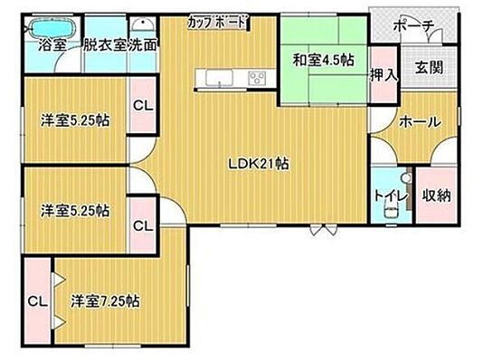間取り 未使用戸建　阿蘇市一の宮町宮地北水ノ木　3号地