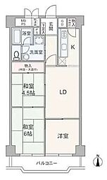 日商岩井栄ハイツ 3LDKの間取図画像