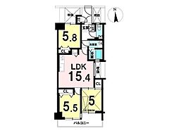 プルミエール入間シティ 3LDKの間取図画像