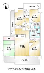 藤和小郡ハイタウン 4LDKの間取図画像