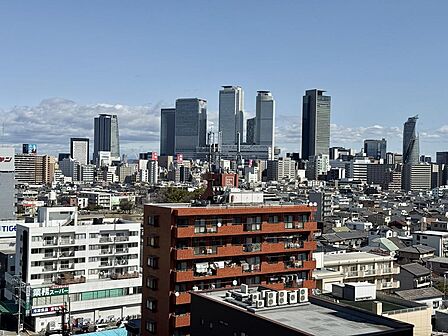 名駅ビューの眺望です