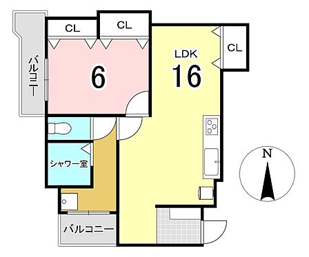 1LDK 間取り
