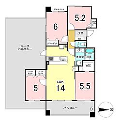厚木第9ダイヤモンドマンション 4LDKの間取図画像