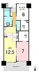 ダイヤモンドライフ森の里ヒルズ 1SLDKの間取図画像