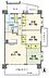 間取り：３ＬＤＫ、価格1640万円、専有面積75.24m2、バルコニー面積21.48m2