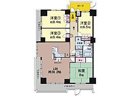 ナイスパークステージ東戸塚 4LDKの間取図画像