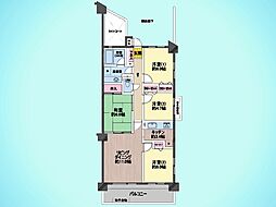 ダイアパレスつづきの丘 4LDKの間取図画像