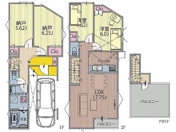 間取りを拡大表示