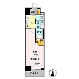 Esperanza 1Kの間取図画像