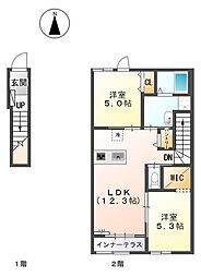 ルインズパークNEXT 2LDKの間取図画像