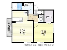 ベイサイドハイツ 1LDKの間取図画像