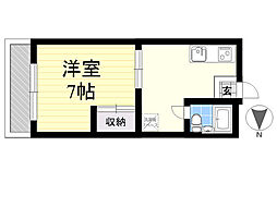 サクセスハウス 1Kの間取図画像