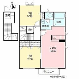 アルバ07 2LDKの間取図画像