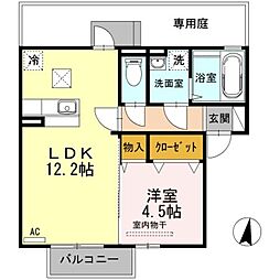 D-room古国府 1LDKの間取図画像