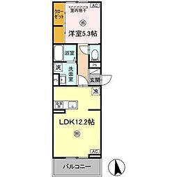 PREMILIFE新川 1LDKの間取図画像