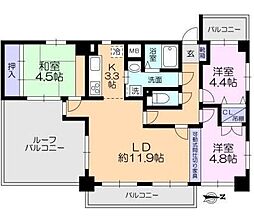 ルミナス小平弐番館 3LDKの間取図画像