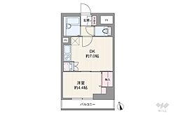 コンドミニアム千駄木 1DKの間取図画像