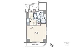 レジーナ上野イースト 1Kの間取図画像