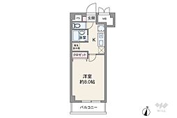 ハウスTKA目白 1Kの間取図画像