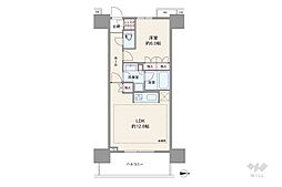 浅草タワー 1LDKの間取図画像