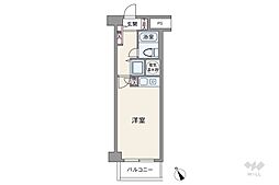 ライオンズステーションプラザ大塚第2 ワンルームの間取図画像
