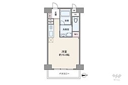 シャンボール文京 ワンルームの間取図画像