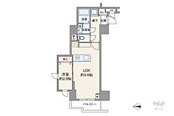日神パレステージ西池袋 1LDKの間取図画像
